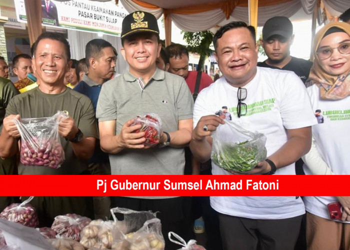 Pj Gubernur Sumsel, Pangdam II Sriwijaya dan Pj Walikota Lubuk Linggau Gelar Operasi Pasar Murah Bahan Pokok