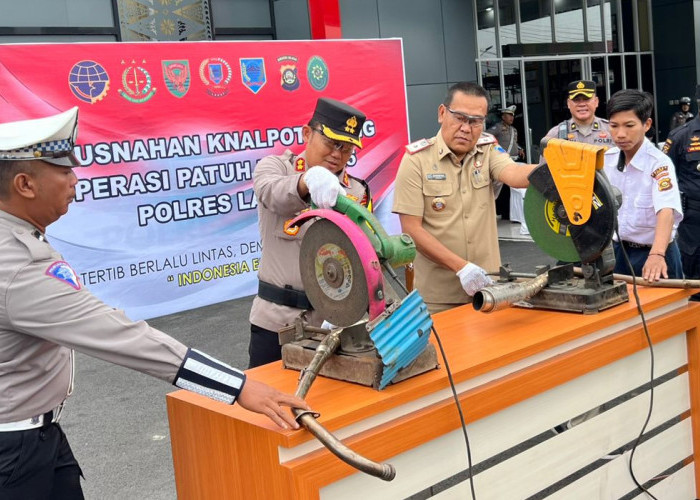 Polres Lahat Gelar Apel Pasukan Ops Patuh Musi 2025 Dilanjutkan Pemusnahan Knalpot Brong