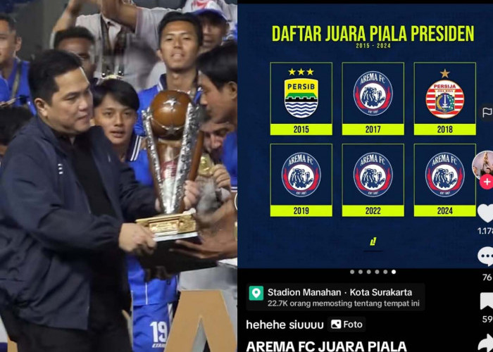 Arema FC 4 Kali Juara Piala Presiden, Erick Thohir Bangga, Pemain Keturunan, Kualifikasi Piala Dunia 2026