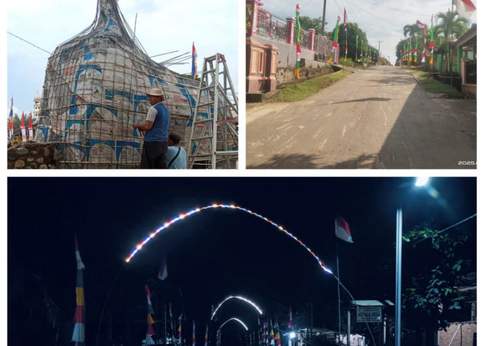 Desa Kencana Sari Semarakkan Jelang HUT RI ke-80 dengan Ornamen Indah