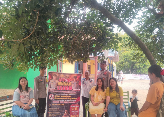 Cegah Karhutla, Polsek Pseksu Gelar Patroli di Desa Tanjung Raya