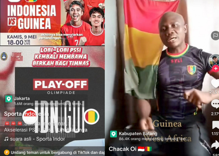 Pria Guinea ini Fasih Bahasa Indonesia, Jagokan Timnasnya 2-0 Lawan Indonesia Play Off Olimpiade Paris 2024