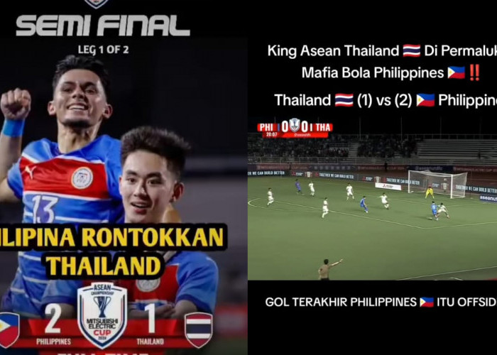 Hasil Pertandingan Filipina vs Thailand, Negeri Lumbung Padi Kalahkan Gajah Putih, Semifinal Piala AFF 2024