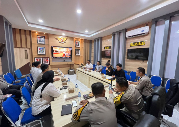 Polres Lahat Ikuti Lat Pra Ops Pekat Musi 2026 Polda Sumsel Melalui Zoom Meeting