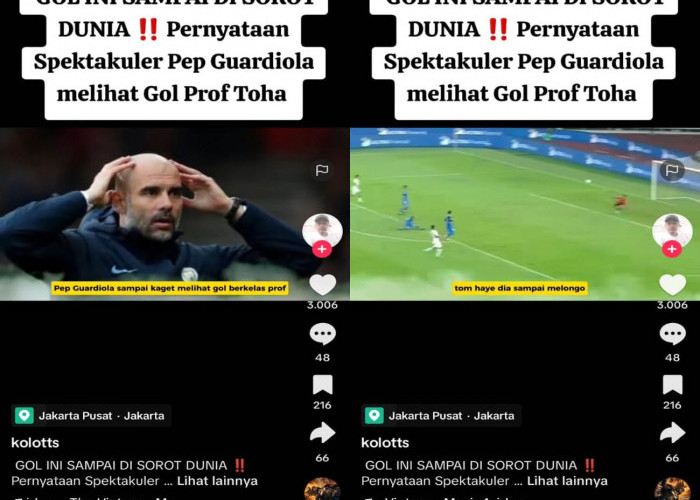 Inilah Tanggapan Pep Guardiola Lihat Gol Thom Haye, Profesor Timnas Indonesia, Lolos Ronde 3 Piala Dunia
