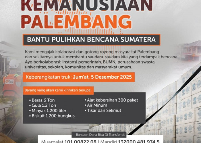 TRUK KEMANUSIAAN BERANGKAT DARI PALEMBANG