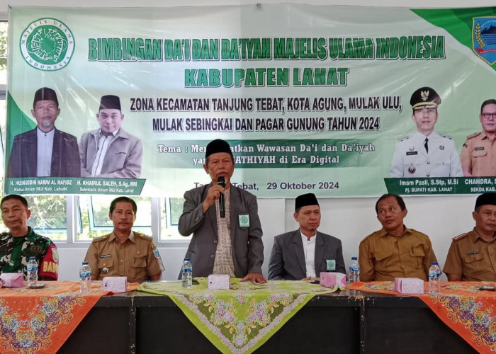 MUI Lahat Sukses Gelar Bimbingan Da’i dan Da’iyah Tahun 2024 di Kantor Camat Tanjung Tebat