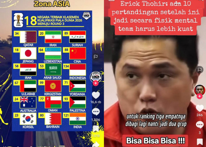 Hadapi Ronde 3 Piala Dunia 2026 Zona Asia, Inilah Ungkapan Erick Thohir, Lawan Pertandingan Semakin Berat