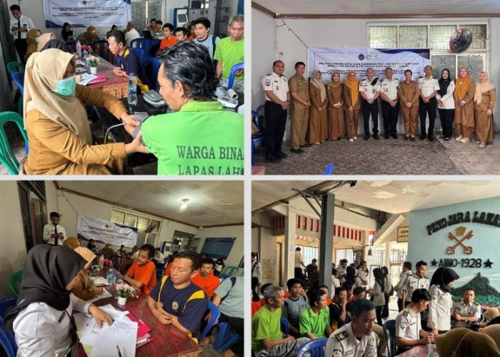 Lapas Kelas IIA Lahat Gelar Cek Kesehatan Gratis dan Skrining TB, HIV, serta Hepatitis bagi Pegawai dan Warga 