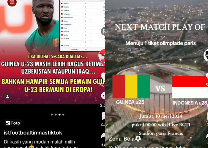 Inilah Profil Guinea Lawan Indonesia Raih Tiket Olimpiade Paris 2024, Setelah Gagal Piala Asia U-23 2024
