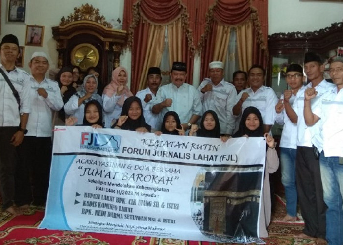 FJL Menggelar Yasinan dan Do’a Bersama Keberangkatan Haji Bupati Lahat serta Kadis Kominfo Lahat