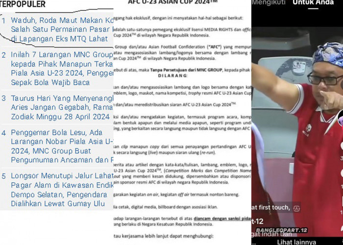 Inilah 2 Alasan MNC Group Melarang Nonton Bareng (Nobar) Piala Asia U-23 2024, Penggemar Sepak Bola Wajib Baca