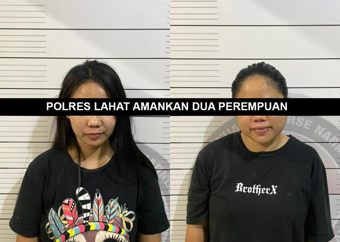 Polres Lahat Amankan Dua Perempuan Dugaan Transaksi Narkoba di Gang Cermin
