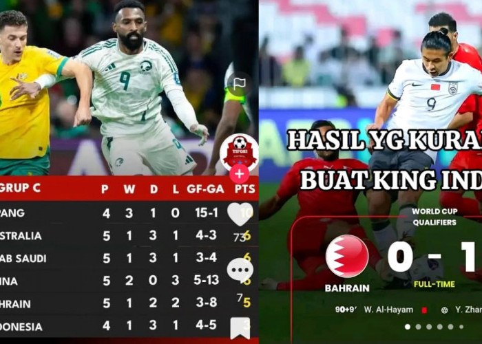 Hasil Pertandingan China vs Bahrain, Unggul 1-0 pada Menit Akhir, Kualifikasi Piala Dunia 2026