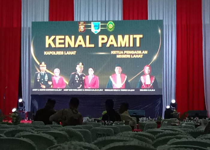 Malam Kenal Pamit Kapolres Lahat dan Ketua Pengadilan Negeri Lahat Berlangsung Sukses