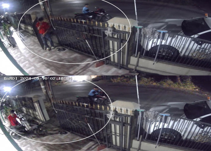 Viral, Video 2 Remaja Terekam CCTV Maling Motor di Lahat, dari Buka Kunci Pagar sampai Bawa Kabur Motor