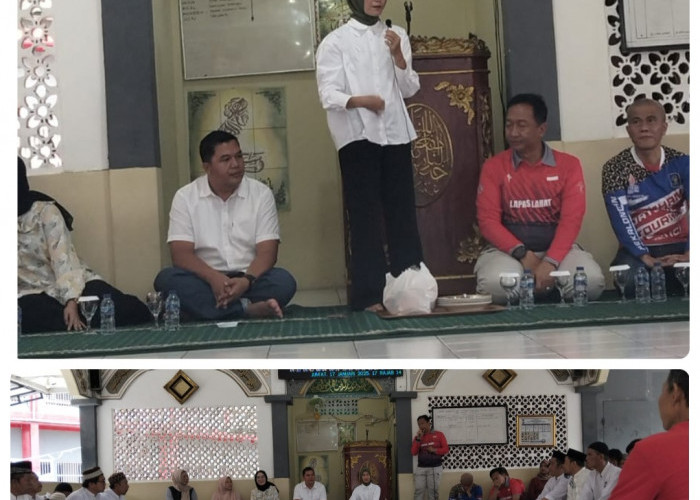 Simak Kegiatan Wakil Bupati Lahat Terpilih Widia Ningsih Dalam Jum'at Berkah Di Lapas Lahat