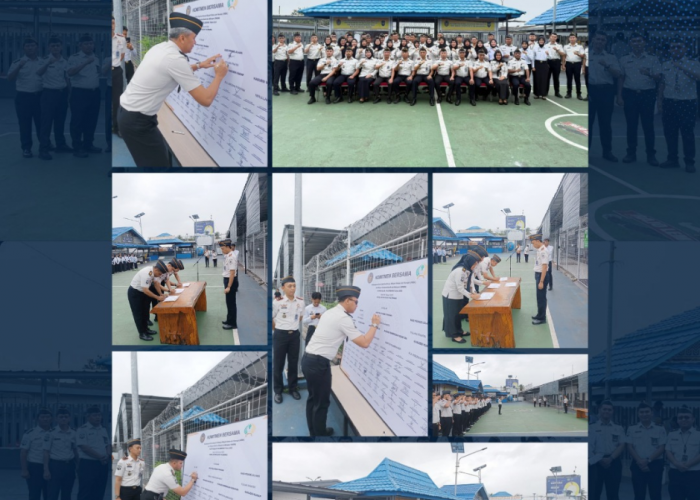 Rutan Kelas I Palembang Gelar Penandatanganan Komitmen Bersama dan Fakta Integritas