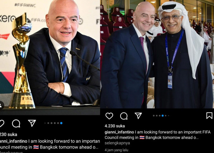 Presiden FIFA Gianni Infantino Bocorkan Hasil Diskusi FIFA di Bangkok, Hadir Presiden AFC Salman bin Ebrahim