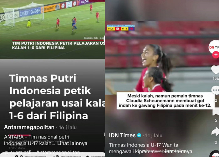 Bek Timnas Wanita U-17 Indonesia Kelawahan Lawan Filipina Piala Asia Wanita U-17 2024