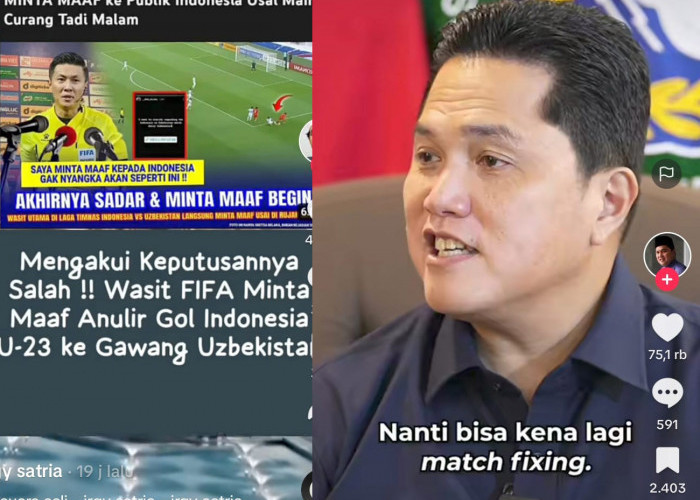 Kejadian Semifinal Piala Asia U-23 2024, Ketua PSSI Erick Thohir akan Benahi Sistem Wasit Sepak Bola