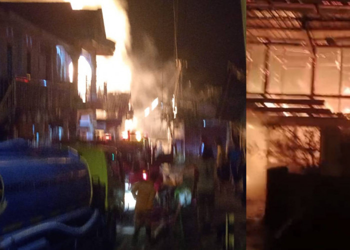 Kebakaran Rumah di Pasar Bawah Lahat Malam Hari Kejutkan Warga Lagi Tidur