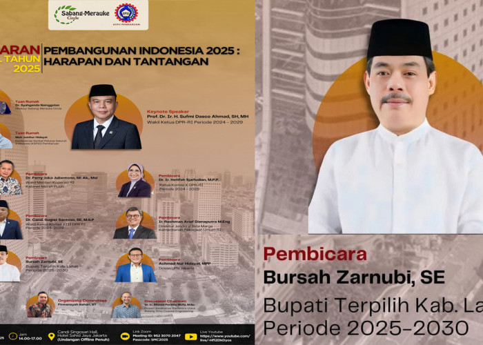 Bupati Lahat Terpilih H Bursah Zarnubi Jadi Pembicara, Pembangunan Indonesia 2025: Harapan dan Tantangan