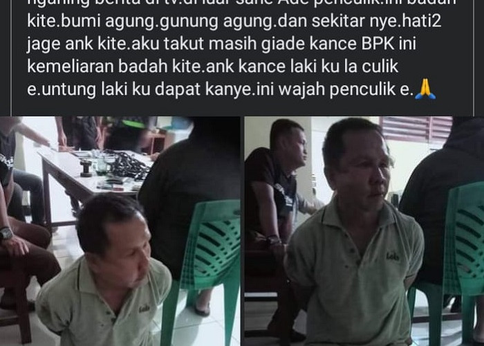 Pengguna Medsos Minta Viralkan, Wajah Pelaku Pencurian Anak Dibawah Umur di Tanjung Sakti Lahat 