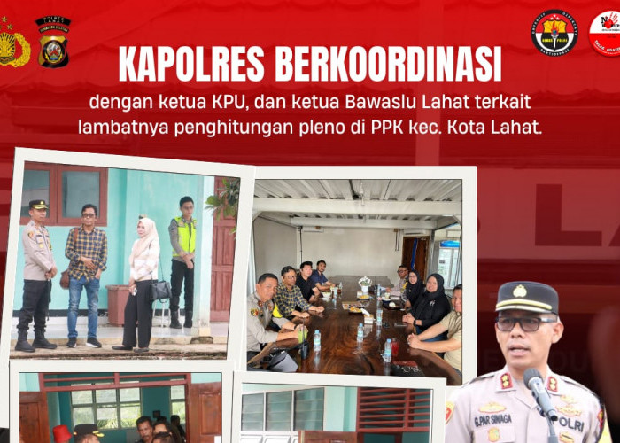 Persiapan Rapat Pleno KPU, Polres Lahat Siapkan Pengamanan