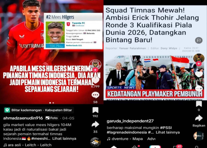 Erick Thohir Sambut Pemain Andalan, Mees Hilgers Gabung Indonesia, Kualifikasi Piala Dunia 2026