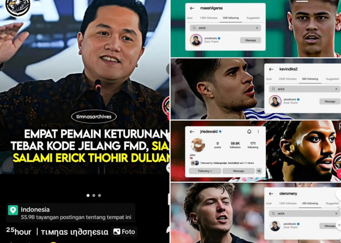 Indonesia Tambah Kekuatan Baru, Erick Thohir Panggil 4 Pemain Belanda, Kualifikasi Piala Dunia 2026