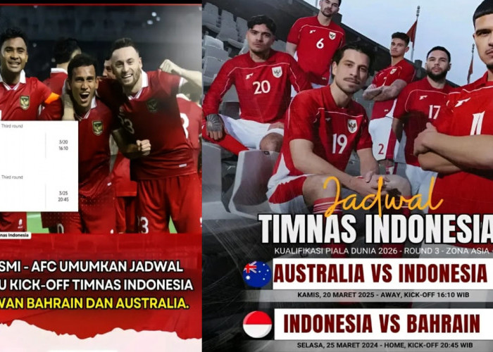 Kabar Terbaru, Jadwal Pertandingan Indonesia vs Australia dan Bahrain, Kualifikasi Piala Dunia 2026