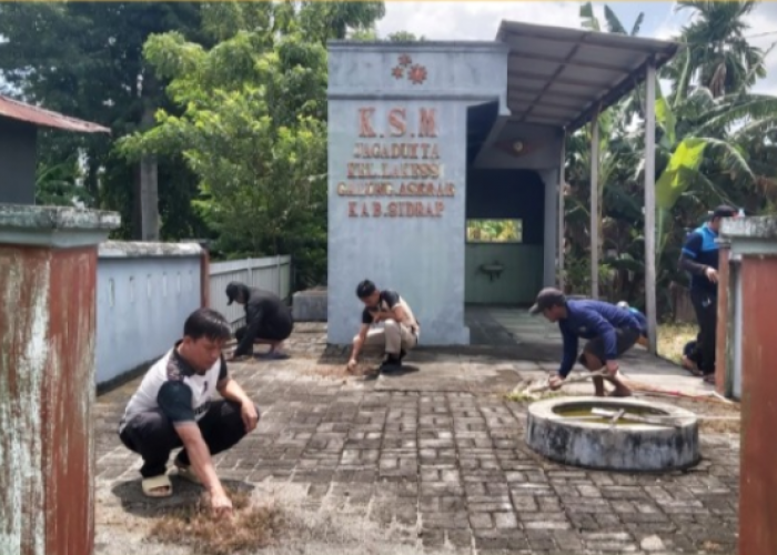 Rutan Kelas IIB Sidenreng Rappang Gelar Kerja Bhakti Bersama WBP di Kelurahan Lakessi