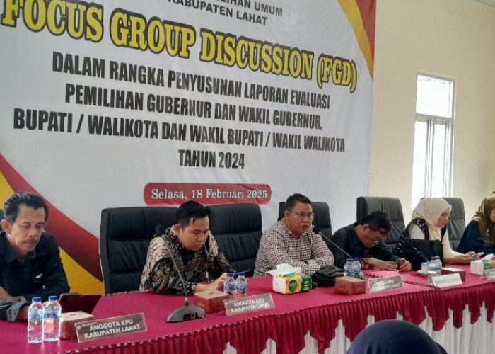 Komisi Pemilihan Umum Kabupaten Lahat Gelar Focus Group Discussion (FGD)