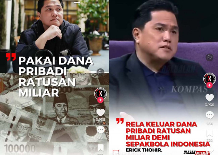 Inilah Kunci Sukses Bola Indonesia, Dana Ratusan Milyar Erick Thohir, Kualifikasi Piala Dunia 2026