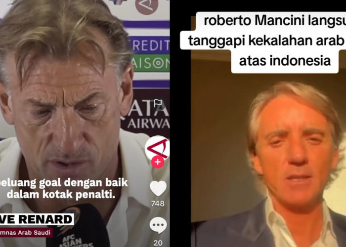 Jawaban Roberto Mancini, Arab Saudi Kalah Indonesia, Pelatih Baru Herve Renard, Kualifikasi Piala Dunia 2026