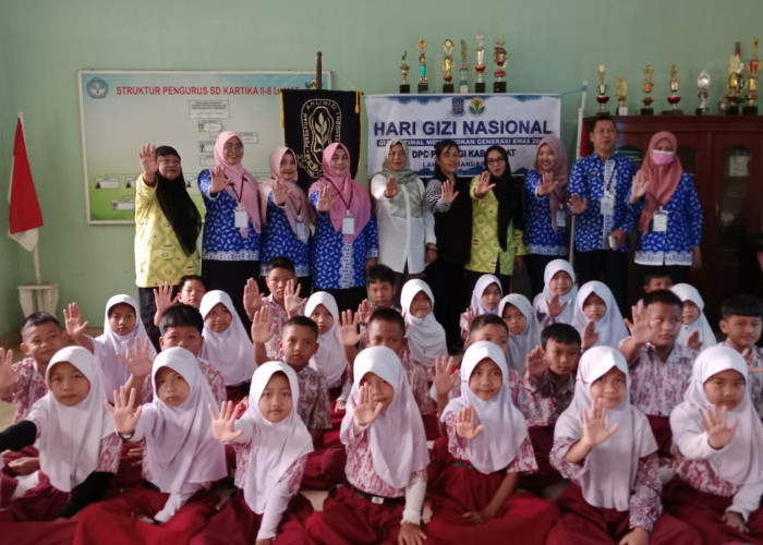 DPC PERSAGI Lahat Ikuti Kegiatan Pencatatan MURI Edukasi Gizi Serentak di Sekolah, Hari Gizi Nasional ke-66