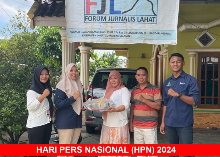 Hari Pers Nasional (HPN) 2024, Bukit Asam Beri Nasi Tumpeng kepada Organisasi Wartawan di Lahat