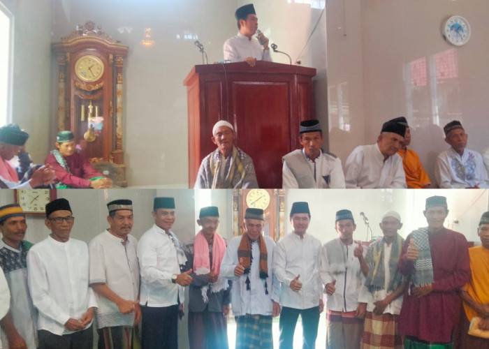 Pengurus Masjid Nurul Huda Selawi Sambut Kehadiran Yulius Maulana, Calon Bupati Lahat 2024-2029