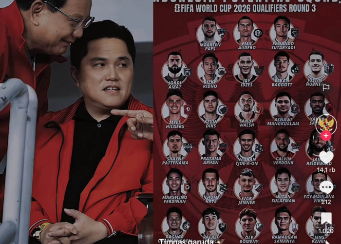 Dukungan Presiden Terpilih Indonesia, Prabowo Subianto, Ketua PSSI Erick Thohir, Kualifikasi Piala Dunia 2026