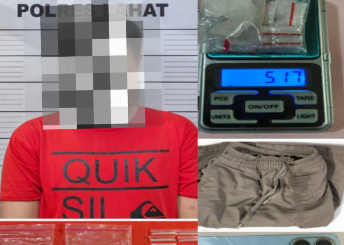 7 Paket Sabu dan 1 Tersangka Diamankan Satres Narkoba Polres Lahat