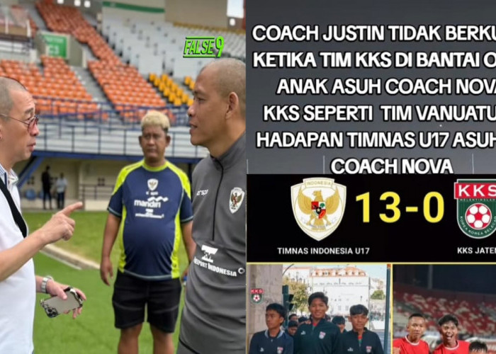 Coach Justin Malu, KKS Jateng Kalah Telak Lawan Timnas U17, Coach Nova Tersenyum, Kualifikasi Piala Dunia 2026