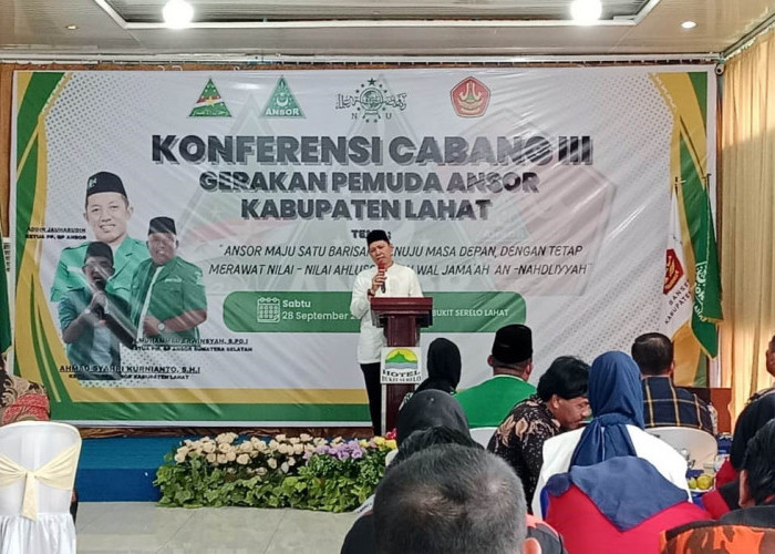 Ketua PCNU Lahat KH Napikurrahman Beri 2 Tugas Pokok PC GP Ansor