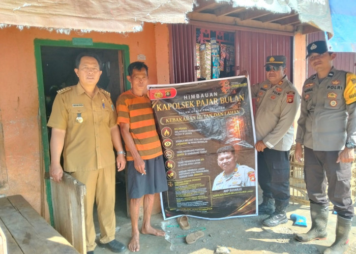 Waspadai Cuaca Kering dan Berangin, Polsek Pajar Bulan Tingkatkan Patroli Pencegahan Karhutla