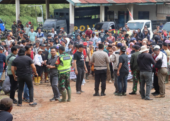 Pengawalan dan Pengamanan Aksi Unjuk Rasa Masyarakat Partikal Lama Kikim Timur