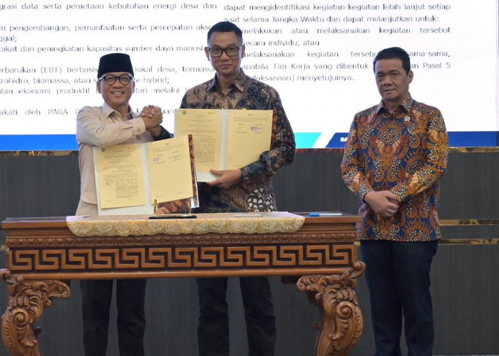 PLN-Kemendes PDT Teken MoU, Perkuat Pemanfaatan Listrik untuk Dongkrak Kemandirian Desa
