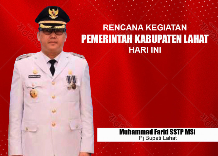 Pj Bupati Lahat Muhammad Farid Bersama Camat, Lurah/Kades Hadiri Rakor Bersama Mendagri dan Pj Gubernur Sumsel