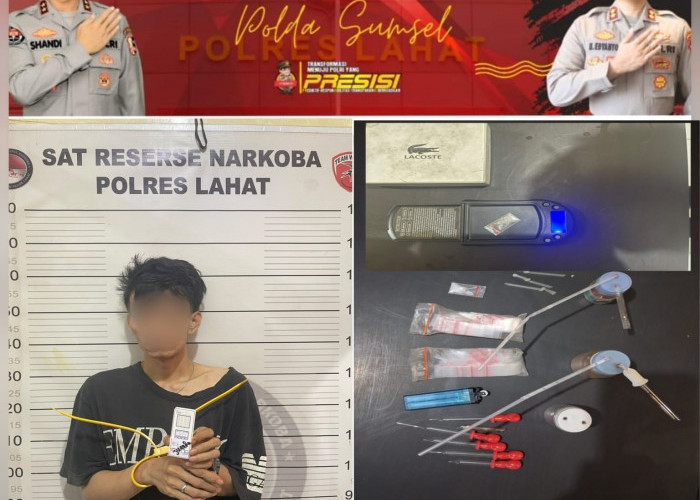 Satres Narkoba Polres Lahat Ungkap Dugaan Peredaran Sabu di Angkringan Pasar Lama