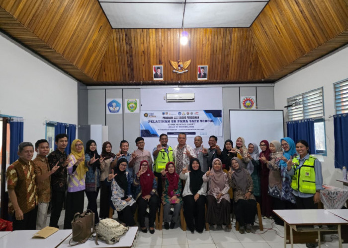 Peringati Bulan K3 Nasional 2026, PT Pamapersada Gelar Pelatihan 5R di SMKN 1 Lahat melalui PAMA SAFE SCHOOL
