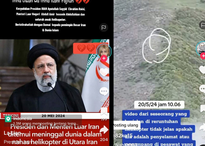 Beredar Video Orang Berjalan, Dekat Lokasi Helikopter Presiden Iran Ibrahim Raisy Kecelakaan